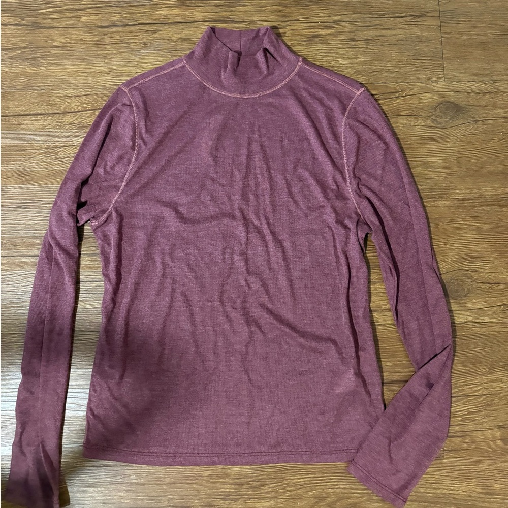 Madewell Burgundy Long Sleeve Top